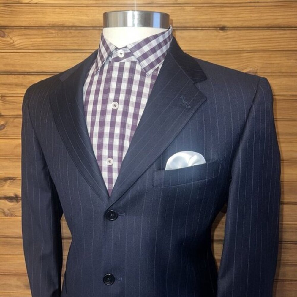 Cremieux Loro Piana Blazer Sport Coat‎ Men 42R Wool Three Button Casual Jacket - Picture 5 of 10